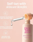 Bali Body Face Tan Serum | Gradual Face Serum for a Customizable Tan | Lightweight, includes Hyaluronic Acid & Niacinamide for All Skin Types | Vegan, Cruelty Free, Australian Made (30 ml/1.01 fl oz)