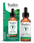 TruSkin Tea Tree Oil Acne Treatment for Face – Acne Serum – Improve the Appearance of Pores, Skin Tone for Smooth, Glowing Skin with Salicylic Acid, Vitamin C, Niacinamide & Retinol, 1 fl oz