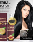 Herbal Gray Hair Spray, Gray Hair Verse Hair Darkening Conditioner Spray, Reverse Grey Hair Coloring Essence for 4 Weeks Gradual Results, 100ML
