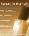 Saltair Body Oil. Luxurious Golden Hour After Shower and Bath Oil Moisturizer for Women and Men. Botanical, Non-Greasy, and Well-Absorbing Lotion for Hydrating Dry Skin. 4oz Pump Bottle