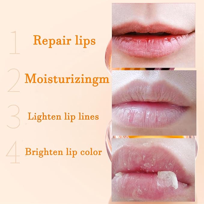 2 Pcs Lip Balm Honey Pot Lines