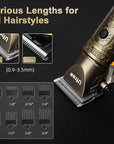 Ufree Hair Clippers for Men Professional with Beard Trimmer, Barber Clippers and Trimmers Set, Electric Razor Shavers for Men, Cordless Mens Grooming Kit for Nose, Face, Hair, Gifts