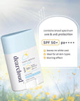dearcloud Sunny Defense Sunscreen Stick SPF 50+ PA++++ – Korean Sunscreen for Face & Travel Size (.68 oz)
