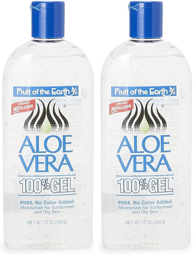 Fruit of the Earth Aloe Vera 100% Gel, 12 oz (Pack of 2)
