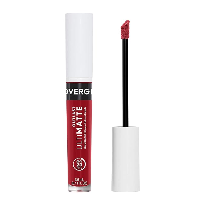 COVERGIRL Outlast Ultimatte One Step Liquid Lip Color, Wine O Clock, Wine O Clock, 0.12 Fl Ounce