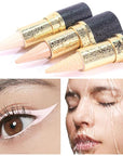 Kaely Quartz Queen White Gel Eyeliner Pencil, Natural Cream Eye Liner Waterproof Smudge Proof, Matte Waterline Eyeliner Eyeshadow Stick, Brighten Eye Makeup, Vegan & Cruelty-Free, 14