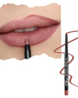 Runway Rogue Designer Liner Lip Pencil, Matte Medium Dusty-Rose Lip Liner Pencil and Lip Liner Sharpener, ‘Work It Babe’