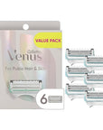 Gillette Venus Intimate Grooming Razors for Women, 6 Razor Blade Refills, Bikini Razors for Women