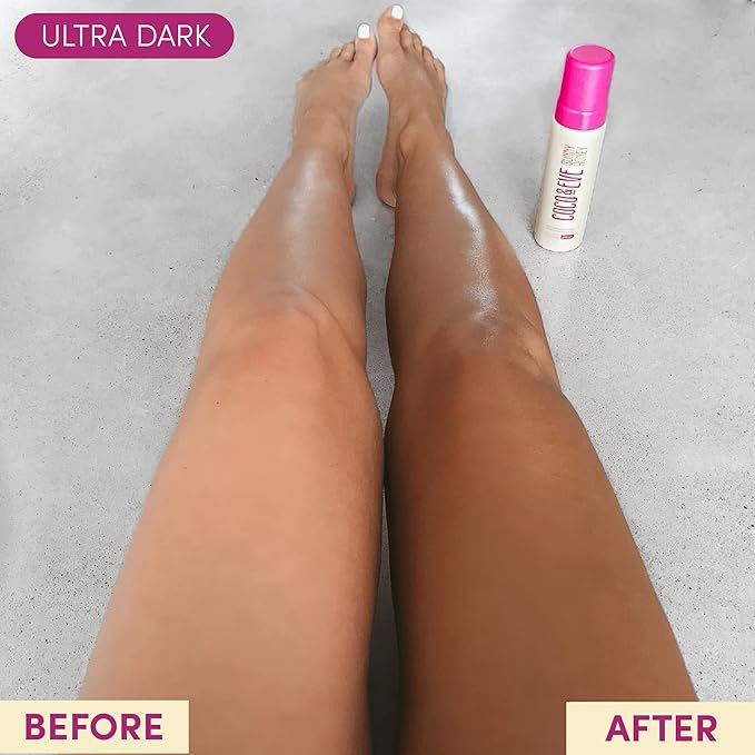 Coco & Eve Bali Bae Self Tan Set (Ultra Dark). All Natural Sunless Tanning Mousse. Instant Self Tanning Lotion with Bronzer, Mitt Applicator, Kabuki Brush and Back Applicator for Flawless Application.