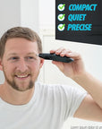 Nose Hair Trimmer for Men Women - Electric Nose Hair Clipper with Replaceable Stainless Steel Blade, Powerful 8000RPM Motor, Wet/Dry Use, Travel Lock, Portable Design USB Rechargeable