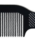 Diane Flat Top Clipper Comb – Fine Tooth, Hair-Cutting, Styling Tool for Women, Men, Hair Stylists, Barbers, Black, 9.5 Inches, D7024