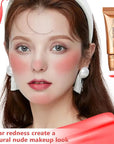 Blush Wand Liquid Cream Blush Stick with Cushion Red Blush)
