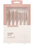EcoTools Luxe Exquisite Eye Makeup Brush Kit, For Eyeshadow, Eyeliner, & Brow Makeup, Professional Eye Brush Set, Eco-Friendly Makeup Tools, Synthetic Bristles, Cruelty Free & Vegan, 6 Piece Set
