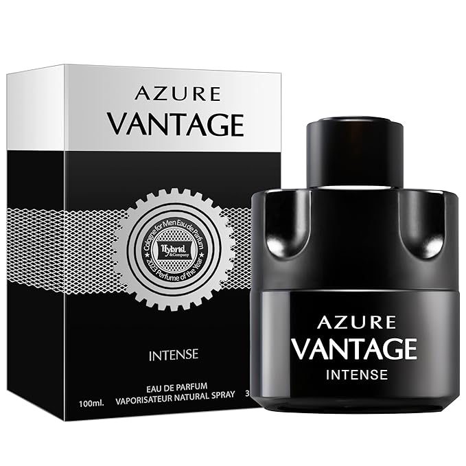 Hybrid & Company Azure Vantage Intense For Men Pour Homme Eau De Toilette Natural Spray 3.4FL.OZ