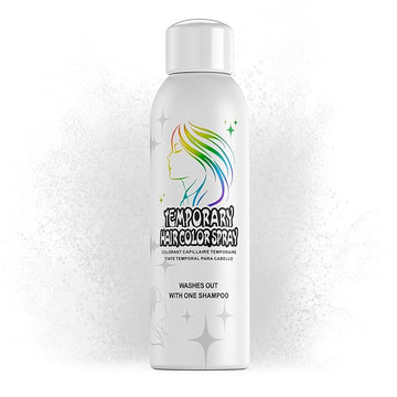 Temporary Hair Color Spray for Adults & Kids - Instant Silver White Dye Alternative | Non-Sticky, Washable & Gentle Formula | Party, Halloween, Costume Makeup (150 ml)