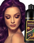 Herbal Instant Purple Hair Dye Shampoo - 3 in 1 Long Lasting Hair Color for Women and Men, Colors in Minutes, Shampoo Para Canas