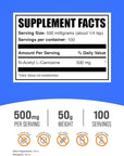 BulkSupplements.com N-Acetyl L-Carnosine Powder - Carnosine Supplement, N-Acetyl Carnosine 500mg - Gluten Free, 500mg per Serving, 50g (1.8 oz) (Pack of 1)