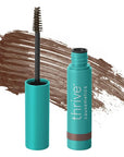 Thrive Causemetics Instant Brow Fix Semi-Permanent Eyebrow Gel, Waterproof Tinted Eye Brow Gel with Vitamin B5, Smudge-Proof, Vegan & Cruelty Free, April (Cool Brown)