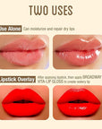 Ruby Kisses Broadway Vita-Lip Clear Lip Gloss (Shea Butter 6 Pack), Ultra-Hydrating & Soothing Formula with Multi-Vitamin Oils, High-Shine Non-Sticky Finish, Nourishing Lip Balm for Healthy Lips