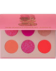Juvia's Place Palette The Sweet Pinks - Deep Fuchsia, Soft & Sweet Pink, Shades of 6, Pressed Pigments Palette, Professional Makeup, Pigmented Pan Palette, Makeup Palette for Color & Shine