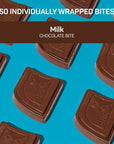AWAKE - Caffeinated Chocolate Bites - Milk Chocolate, 50 Bites - 50mg Caffeine - Individually Wrapped Energy Bites - Coffee Alternative - Fairtrade, Gluten Free, Non GMO - 0.48oz