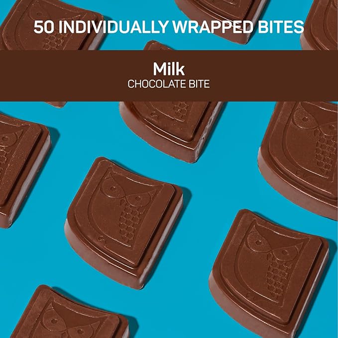 AWAKE - Caffeinated Chocolate Bites - Milk Chocolate, 50 Bites - 50mg Caffeine - Individually Wrapped Energy Bites - Coffee Alternative - Fairtrade, Gluten Free, Non GMO - 0.48oz