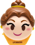 Lip Smacker Disney Beauty And The Beast Belle Emoji Flavored Lip Balm, Belle, Last Rose Petal, Clear, For Kids