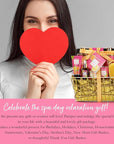 Bath & Body Gift Set, Luxury Home Spa Bath Gift Basket Citrus & Pink Grapefruit Spa Kit Gift Woman, 11 Pcs Self Care Kit Gifts With Bubble Bath, Massage Oil, Bath Brush, Birthday Gifts for Women
