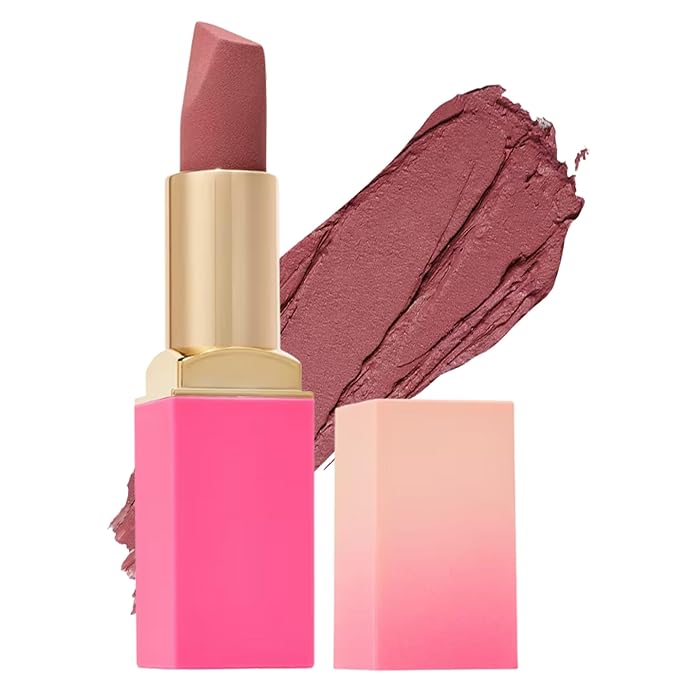 Juvia's Place The Nude Velvety Matte Lipstick A Mauve Moment - Nude, Long-lasting, Rich-Color Lip Makeup, Creamy Lipstick with Matte Finish, Beauty & Lip Products