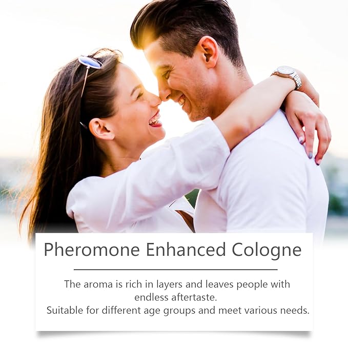 Pheromone Cologne Roll-on for Men,Pheromone-Infused Cologne,Enhances Intimacy,Long Lasting Scent 15ml Travel Set Commemoration Day Gift (Pack of 1)