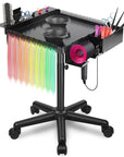 Multi-Function Salon Tray, Salon Rolling Tray cart (with Wheels), Beauty & Hairdressing Tray for Hair Stylist,.Suitable for Tattoo parlors, Hair Salons, Personal Designers.