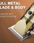 GSKY Professional Hair Clippers, Beard Trimmer for Men Electric Razor, Clippers and Trimmers Set Shavers for Men, Barber Clippers Hair Cutting Kit