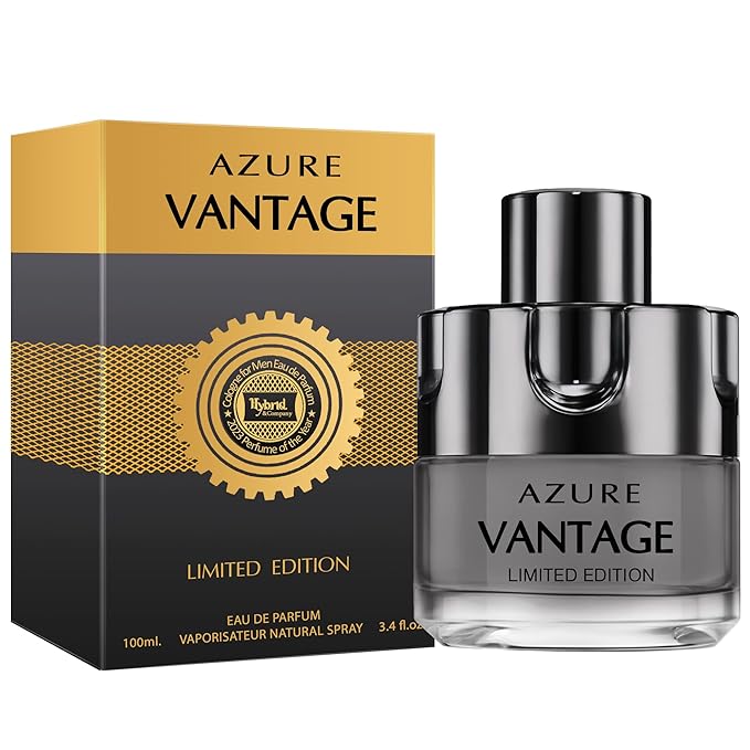 Hybrid & Company Azure Vantage Limited Edition Pour Homme Eau De Toilette Natural Spray 3.4FL.OZ
