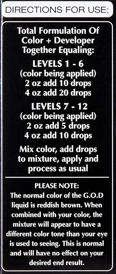 GOD, The Original Gray Oxidizing Drops | Guaranteed Authentic Formula | Mix Directly Into Formula For Guaranteed Grey Coverage (0.25 Fl Oz)