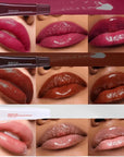 DAGEDA 3Colors Lip Glowy Balm Set, Lips(B)