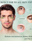 Under Eye Patches for Puffy Eyes and Dark Circles – 60 PCS Aloe Vera Under Eye Mask with Pure Natural Extracts to Combat Puffiness, Fine Lines, Wrinkles, and Bags