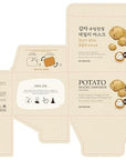 SKINFOOD Potato Madecassoside Daily Sheet Mask, Korean 5-Minute Quick Skincare Hack, Soothing & Skin Barrier Face Mask for Damaged Skin, Bulk Pack (30EA)