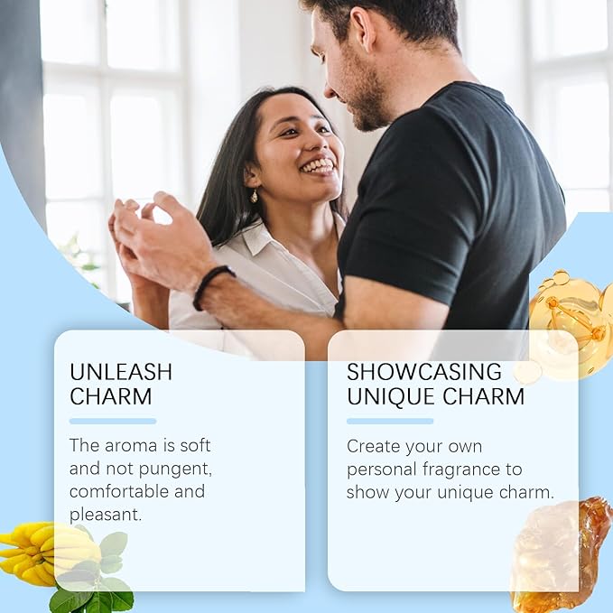 Pheromone Cologne Roll-on for Men,Pheromone-Infused Cologne,Enhances Intimacy,Long Lasting Scent 15ml Travel Set Commemoration Day Gift (Pack of 1)