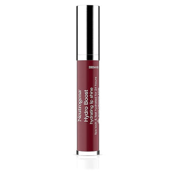 Neutrogena Hydro Boost Moisturizing Lip Gloss, Hydrating Non-Stick and Non-Drying Luminous Tinted Lip Shine with Hyaluronic Acid to Soften and Condition Lips, Bright Poppy Color, 0.10 oz