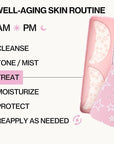 Pacifica Beauty Reusable Smile Line Mask, Skincare, Silicone Mask, For Fine Lines and Wrinkles, Lift and Firm, Pair with Serum, Storage Tin Included, Skin Care, Smile Line Patches, Vegan, 2 Pieces