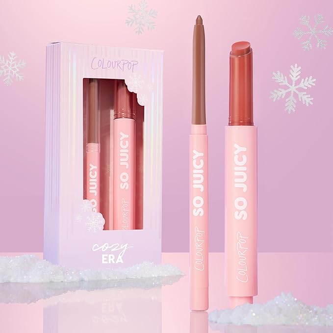 ColourPop Cozy Era So Juicy Plumping Gloss Balm & Plumping Liner Kit (2 Count)