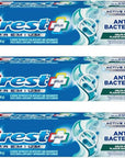 Crest Premium Plus Anti-Bacterial Toothpaste, Smooth Peppermint Flavor 7.0 oz (Pack of 3)