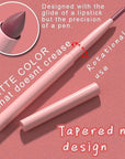 evpct Cherry Red Matte Creamy Retractable Lip Liner Pencils for Shaping & Sculpting Lips, Lip Pencils for Women Long Lasting Waterproof Rich Lip Colors Liner Crayon Lipstick delineador de labios 01