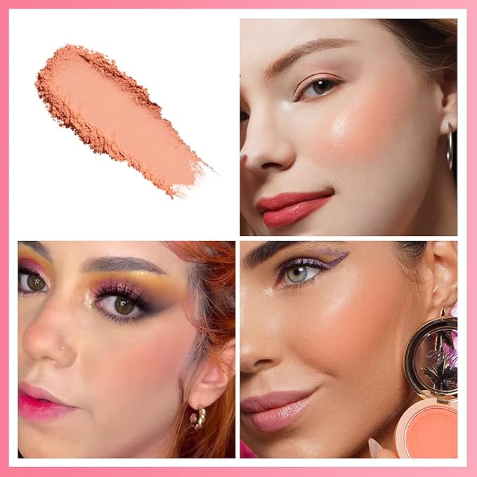 OULAC Blush Makeup Fair Skin| Highly Pigmented Powery 4.8g