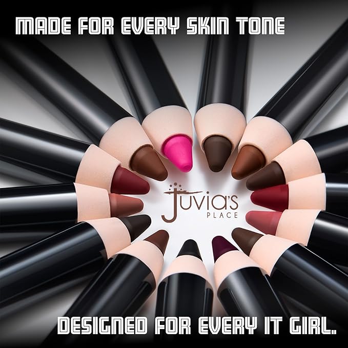 Juvia's Place Long Wear Lip Pencil – Coffee Bean – Waterproof & Kiss-proof, Long Lasting Lip Liner, Smooth Makeup Application - Soft Matte Finish Base for Lipstick - 13 Hours of Wear for Everyday Use