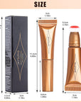 Blush Wand Liquid Cream Blush Stick with Cushion Red Blush)