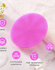 INNERNEED Food-Grade Soft Silicone Body Cleansing Brush Shower Scrubber, Gentle Exfoliating and Massage for All Kinds of Skin (Purple)