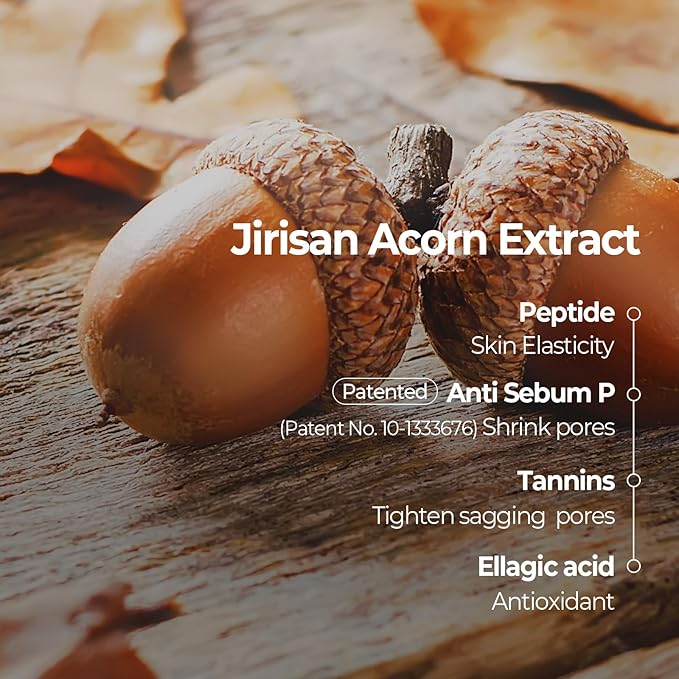 SKINFOOD Acorn Pore Peptide Toner Pad, Korean Skincare Facial Toner, Pore Tightening, Elasticity, Skin Texture Improvement, Firming Up Sagging Skin 8.81 oz (60 Pads)