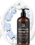 Arnica Sore Muscle Massage Oil and Massager Kit | Relaxing Post-Workout Recovery Duo for Sore Arms, Joints, Legs Cramps, and Lymphatic Drainage, Fast-Acting Formula, 8 fl oz by M3 Naturals