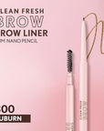 Covergirl Clean Fresh Brow Nano, 300 Auburn, Eyebrow Pencil, Ultra-Precise Tip, Waterproof, Transfer-Resistant, Built-In Spoolie, Vegan Formula, 0.001oz